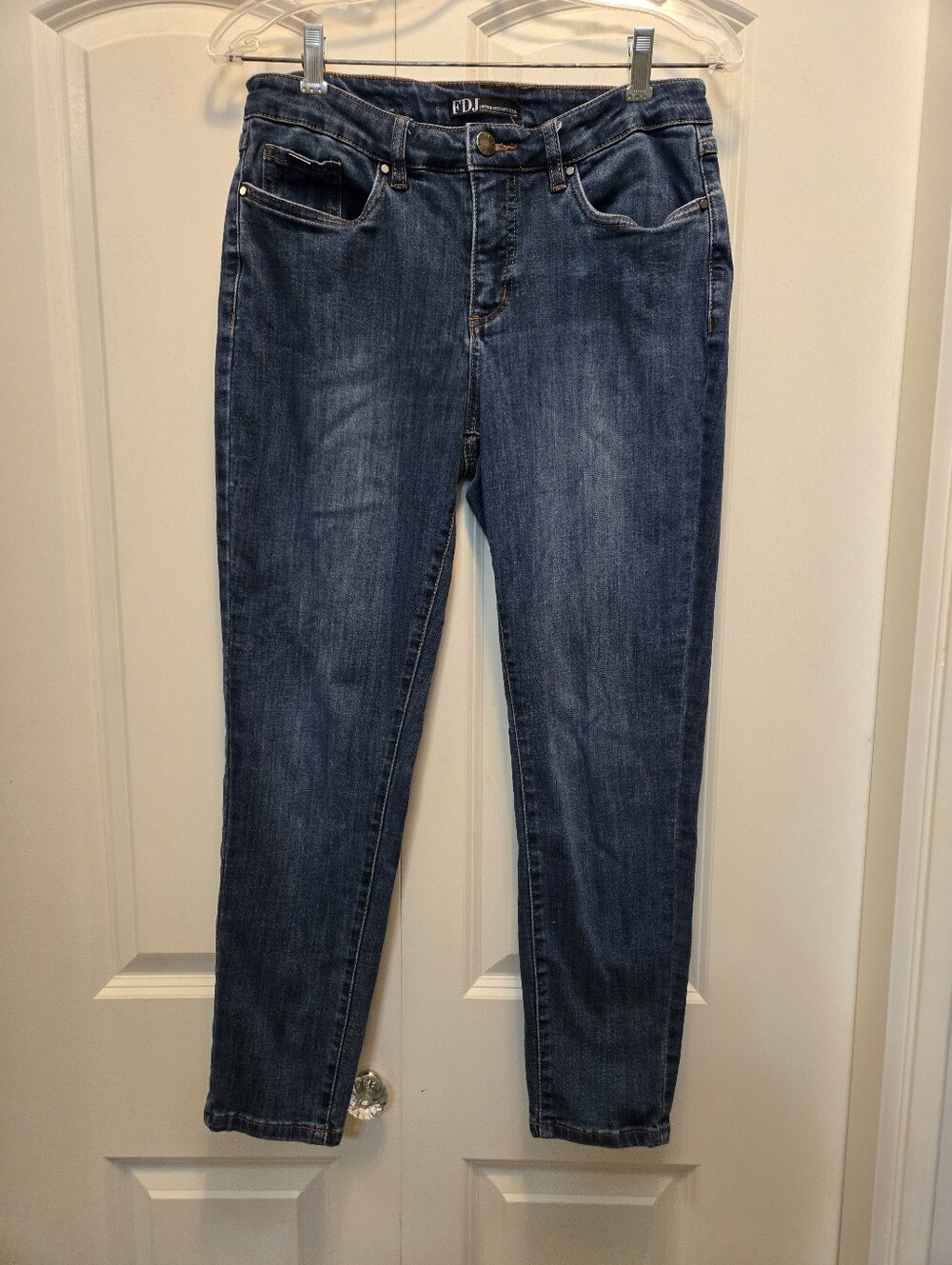 FDJ Women's Olivia Blue Women's Straight Stretch Jeans